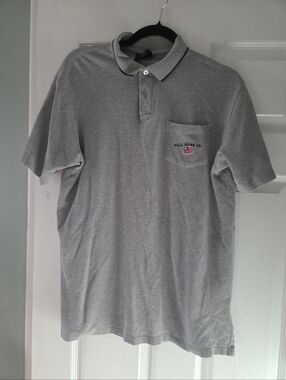 Polo by Ralph Lauren Light Gray Short-Sleeve Pocket Polo